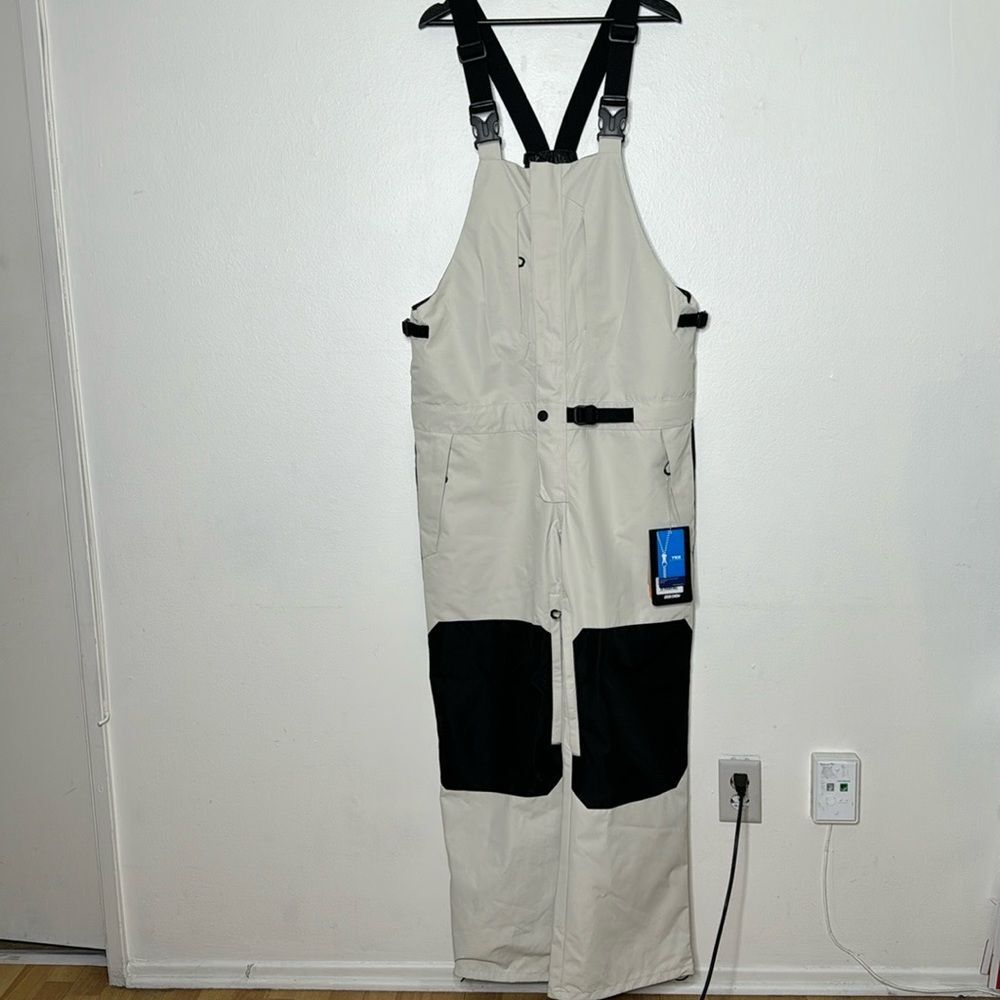 Unisex Snow Size XL Colorblock Ski Bibs